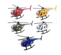 Lot de 5 Jouets d'hélicoptère pour Enfants,Modèle d'avion en Métal, Miniature Modèle d'avion Simulation Réalistes, Adaptés pour la Collection et la Décoration pour Garçons de 3 Ans et Plus(B)
