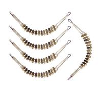 Lot de 5 jouets en forme de cage à oiseaux en bois pour perroquets