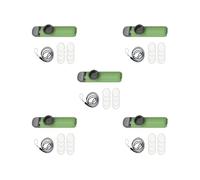 Lot de 5 kazoo d'accompagnement musical réglable pour enfants, amateurs de musique, cadeau vert, 10,8 x 2,5 x 2 cm