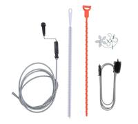 Lot de 5 kits de débouchage de canalisations de 300 cm, spirales, 150 cm, brosse serpent, convient pour salle de bain, cuisine, tuyau domestique