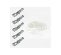 Lot de 5 kits de fixation pour brise vue canisse anti-UV - Transparent - Linxor