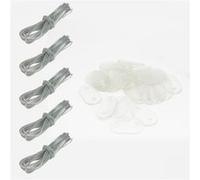 Lot de 5 kits de fixation pour brise vue, canisse anti-UV - Transparent - Linxor Transparent G