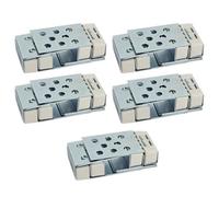 Lot de 5 kits trappe magnétique pour accès baignoire Semin - s'adapte à toute dimension de carrelage - pièces humides et sdb