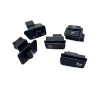 Lot de 5 klaxons de moto, clignotants, feux de route et de croisement, bouton de démarrage, adapté aux scooters électriques, VTT et cyclomoteurs(Button set)