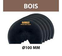 Lot de 5 lames Ø100 mm pour multi-cutter Bois DEWALT