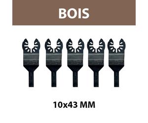Lot de 5 lames 10x43 mm pour multi-cutter Bois DEWALT