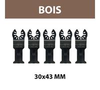 Lot de 5 lames 30x43 mm pour multi-cutter Bois DEWALT