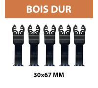 Lot de 5 lames 30x67 mm pour multi-cutter Bois dur DEWALT