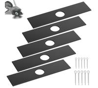 Lot de 5 Lames de Bordure 613223 compatibles avec Ryobi, Echo, Stihl, Maruyama, Vert, remplace 720-237-001, 4133-713-4101, 216062, 237001-trou Central de 2,5 cm