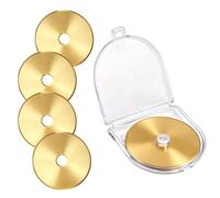 Lot de 5 Lames de Coupe Rotative Revêtues Titane, Lames Circulaires Rechange Universelles pour Fiskars/OLFA/Martelli/Dremel/Truecut/DAFA pour Couture Quilting Scrapbooking (45mm)