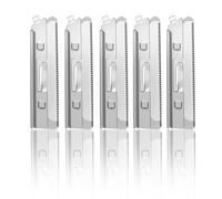 Lot de 5 lames de rechange pour rasoirs Dermaplaning - Recharges de rasoir facial pour façonner les sourcils, exfoliation de précision et épilation pour une peau éclatante et lisse - Outil Dermaplane
