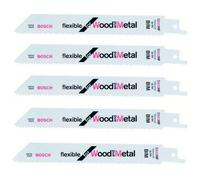 Lot de 5 Lames de Scie sabre BOSCH PRO S922HF Bois / Métal