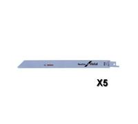 Bosch Lame de scie sabre S 1122 AF – Flexible pour métal – 5 pièces