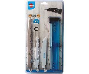 Lot de 5 lames de scie sabre LEMAN 7750.05 - Bois et métal