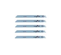 Lot de 5 lames de scie sabre S 1122 BF BOSCH 2608656019 pour métal