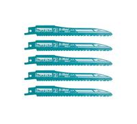 Lot de 5 Lames de scie sabre Super Express MAKITA B-05038 pour métal et acier