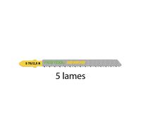 Lot de 5 lames de scie sauteuse bois coupe fine S 75/2,5 R/5 FESTOOL