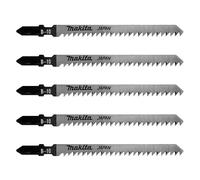 Lot de 5 lames MAKITA A-85628 pour scie sauteuse (bois, contre-plaqué et PVC) (3 à 65mm)
