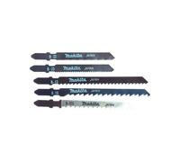 Lot de 5 Lames MAKITA A-86898 pour Scie Sauteuse BOIS, METAL, PVC, PLASTIQUE