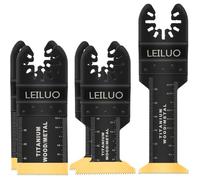 Lot de 5 lames oscillantes universelles en titane pour outils multifonctions pour clous en bois compatibles avec DeWalt Makita Ryobi