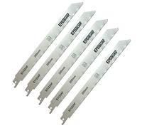 Lot de 5 lames pour scie sabre 205mm S1122AF Erbauer