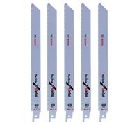 Lot de 5 lames pour scie sabre 225mm S1122BF Bosch