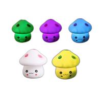 Lot De 5 Lampes Led À 7 Couleurs Changeantes En Forme De Champignon, Veilleuse Romantique, Luminaire Décoratif D'intérieur, Idéal Pour La Chambre D'un Enfant Ou La Chambre D'un Enfant