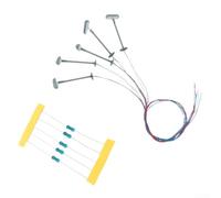 Lot de 5 lampes LED pour modélisme ferroviaire 6626 Track N Kit de lampes de plate-forme avec résistances de série pour compatibilité avec systèmes 3 V et 12 16 V