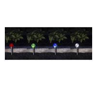 Lot de 5 lanterne solaire en inox wrgb