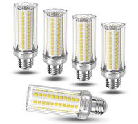 Lot de 5 LED E27 Ampoule 16W Ampoules Maïs LED Blanc Naturel 4000K,1900LM Lumineux Équivaut à Ampoule Halogène Incandescente 120W 150W,Chandelier E27 360° Larges Faisceaux, non-dimmable