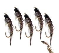 Lot de 5 leurres artificiels pour pêche à la truite, poisson-chat, perche, pêche à la traîne du bateau sur l'étang et le lac