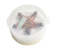 Lot de 5 leurres de pêche à la mouche à couler rapidement, nymphes à tête perlée pour truite, hameçons en acier à haute teneur en carbone pour le grayling (14# rose)