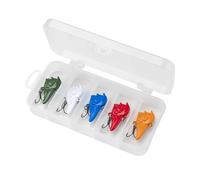 Lot de 5 leurres de pêche - Design réaliste - Swimbaits dynamiques réglables pour débutants et professionnels - Accessoires pour pêcheurs en plein air