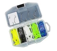 Lot de 5 leurres souples pour la pêche en eau salée 6/8 cm Ray Grenouilles Crankbait Locks Topwater Lockt Set Swimbait Topwater Boucler avec jambes de marche