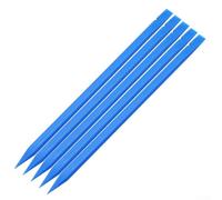 Lot de 5 leviers en plastique pour réparation de téléphone, tablette, PC, outil de démontage avec pointe plate et pointe, 150 mm de long, bleu/orange/vert (bleu)