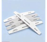 Lot de 5 limes à ongles pour ongles naturels 100/180 - Bloc de ponçage - Kit de manucure essentiel pour ongles des doigts et des orteils