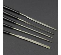 Lot de 5 limes aiguilles émeri pour meulage et limage des zones de précision sur bois, métal, plastique, verre, carrelage, pierre avec prise en main confortable