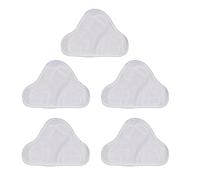 Lot de 5 lingettes rechange for balai vapeur, lavables en microfibre, réutilisables et épaisses, compatibles avec le H2O Mop X5 à brosse triangulaire