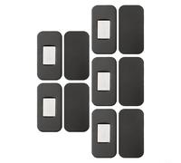 Lot de 5 loquets magnétiques en acier inoxydable - Design invisible pour placards modernes et organisation des tiroirs (noir)