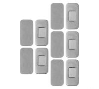 Lot de 5 loquets magnétiques en acier inoxydable pour tiroirs pour des solutions d'armoire sûres et fiables (argenté)