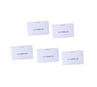 Lot de 5 loupes de poche pour lire la taille d'une carte de crédit - Cartes grossissantes pour la lecture portable pour le portefeuille