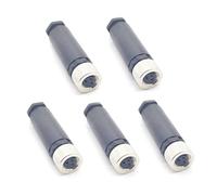 Lot de 5 M8 3 Pôles Femelle Connecteur, IP67 Étanche A Codés Droits 3 Broches sur Place à Vis Capteur 8mm M8 3 Core Connecteurs Ronds Accessoires pour l'automatisation Industrielle 60V 4A AC/DC