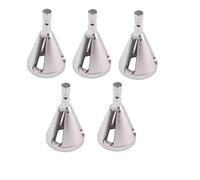 Lot de 5 machines à champagne triangulaires, broyeur et coupe - Extracteur de pointes externes - Vis de rouille - Outil de chamfering électrique (3 fentes hexagonales argentées)