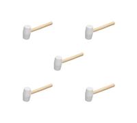 Lot de 5 Maillets en Caoutchouc Marteau Tête de Marteau en Caoutchouc pour Décoration Maison Bâtiment Camping 250g