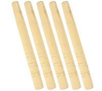 Lot de 5 Manches D’Outil en Bois pour Pelle et Houe, Khaki | Bois Dur, Remplacement Facile, Poignée Longue, pour Outils de Jardinage