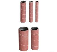 Lot de 5 manchons de polissage pour tambour avec grains mélangés pour une variété d'applications dans les travaux manuels (80 mailles)