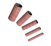 Lot de 5 manchons de ponçage abrasifs en alumine pour ponceuse à broche oscillante, bois, métal, plastique, jade - Grain 80/150/240 - 3 à 51 mm de diamètre - Longueur : 115 mm - 80 mailles