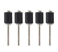 Lot de 5 mandrins en caoutchouc pour outils rotatifs - Tige de 3,17 mm, compatible avec ponceuses à tambour et bandes abrasives, pour finition du bois, de la fibre de verre et du métal (9,5 mm)