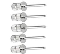 Lot de 5 mandrins en carbure pour bandes abrasives - Tête 13 x 6 mm, longueur 38 mm, tige 2,35 mm - pour machines de manucure et pédicure