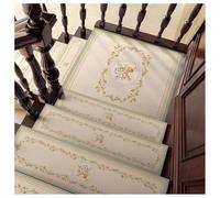 Lot de 5 marches d'escalier antidérapantes pour intérieur avec surface de moquette, marches de sécurité pour escaliers en bois, idéales pour les ménages avec enfants, personnes âgées et animaux